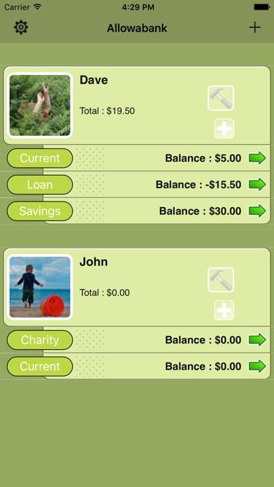 Screenshot #1 pour Allowabank (Allowance Monitor)