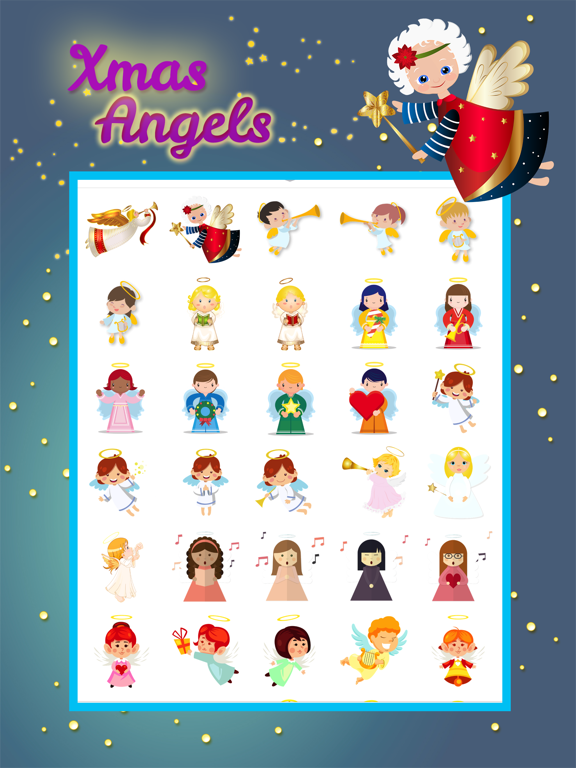 Screenshot #5 pour Xmas Angels Emoji & Stickers