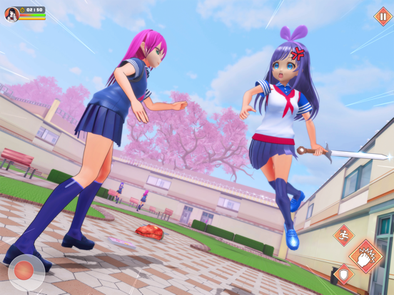 Anime School Girl Love Life 3Dのおすすめ画像2