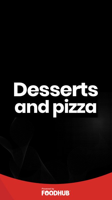 Desserts and Pizza. Screenshot