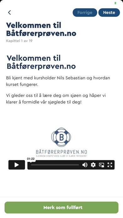 Båtførerprøven.no Screenshot