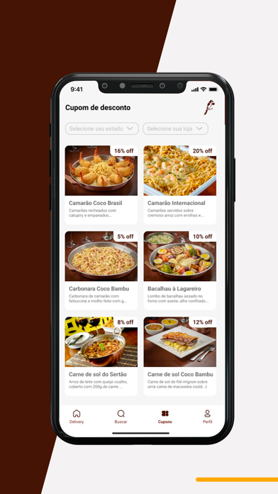 Coco Bambu Restaurantes Screenshot