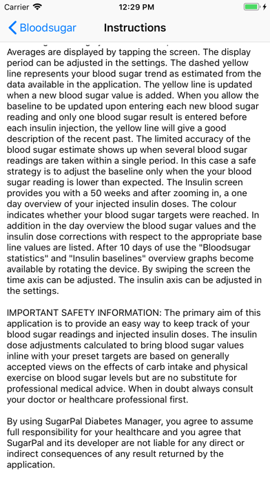 SugarPal Diabetes Manager Screenshot