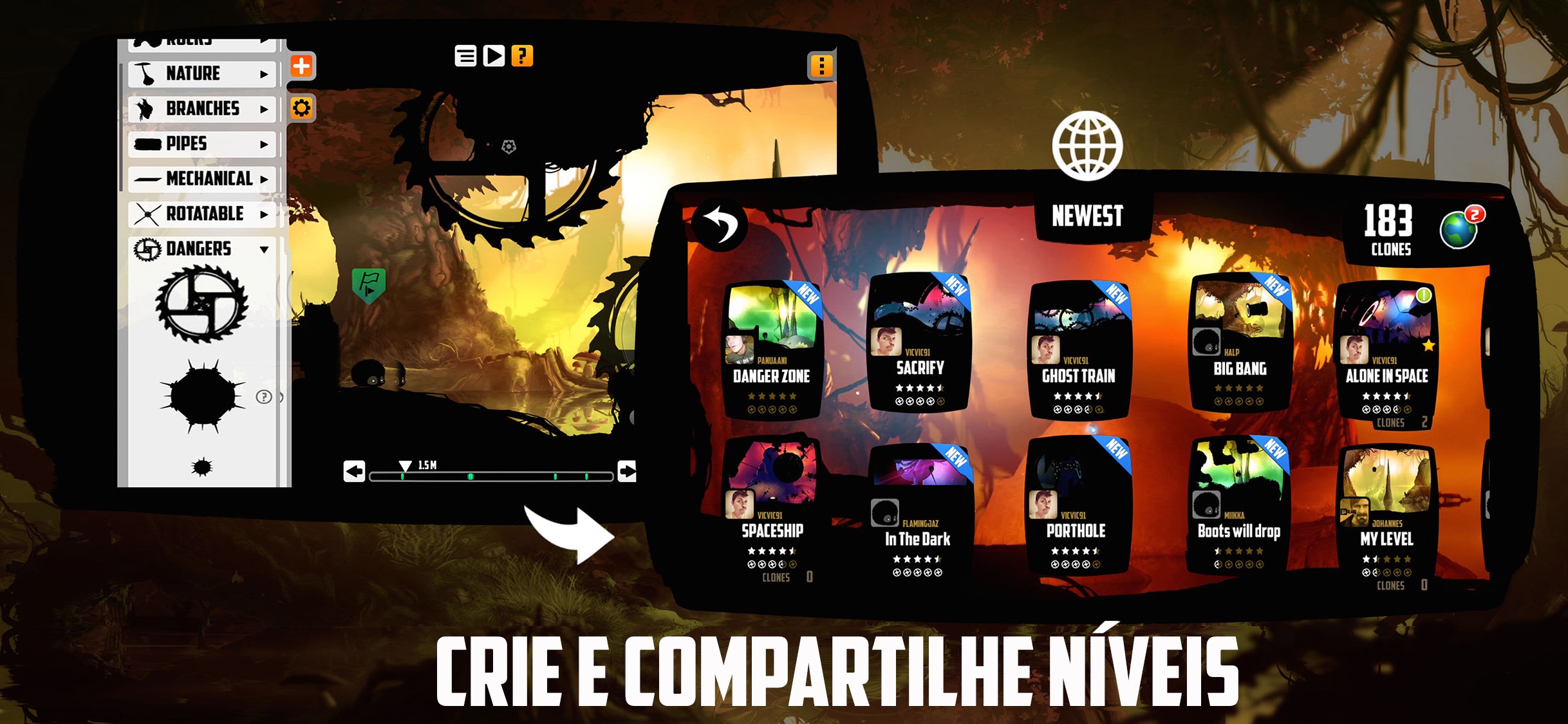 Screenshot do app BADLAND