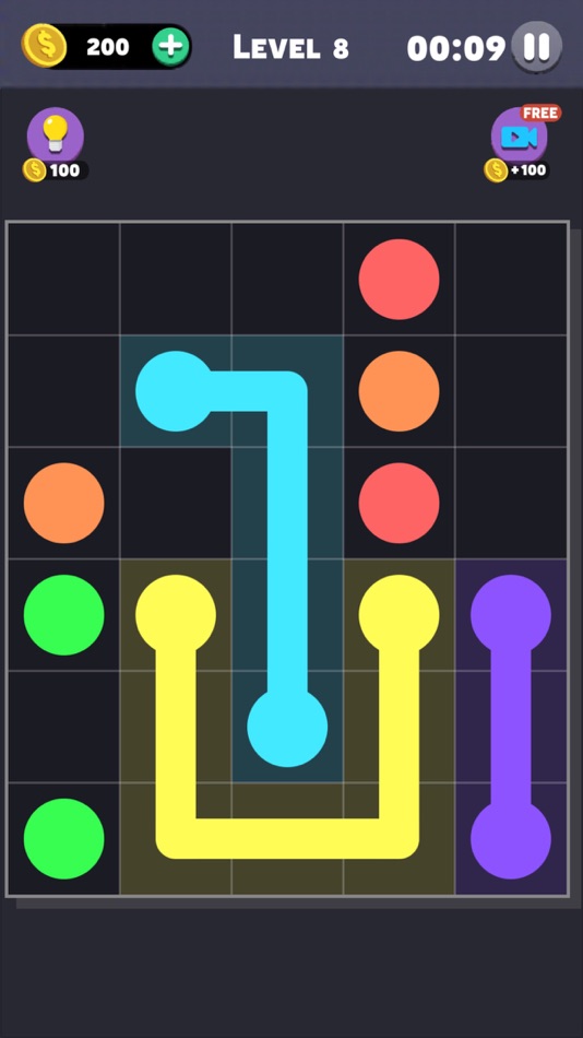 #5. Same Color: Connect The Dots (iOS) Podle: INDIEZ GLOBAL PTE. LTD.