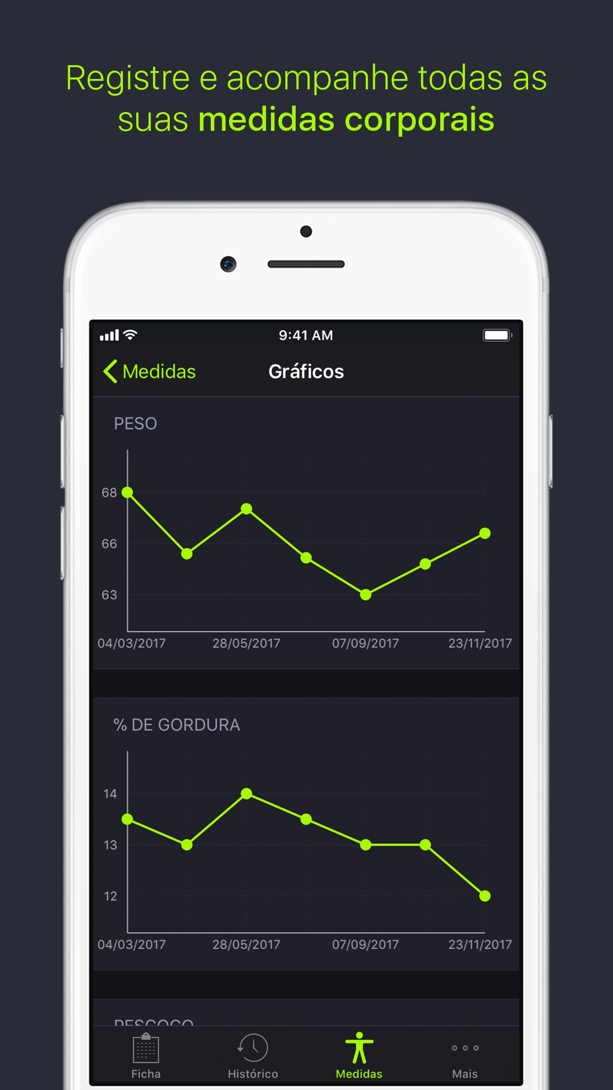 Screenshot do app SmartGym: com Treinos em Casa