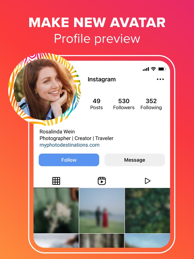 Profilrand für Instagram Insta im App Store