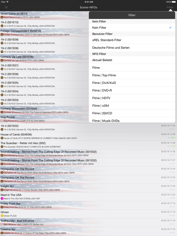 xREL iPad screenshot 5 - Entertainment app