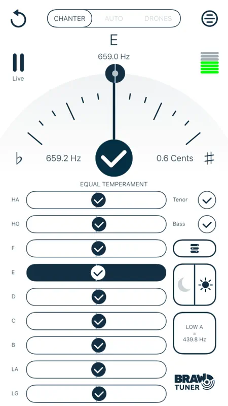 Braw Bagpipe Tuner screenshot 3 of 4