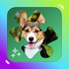犬と子犬のジグソーパズル - iPadアプリ