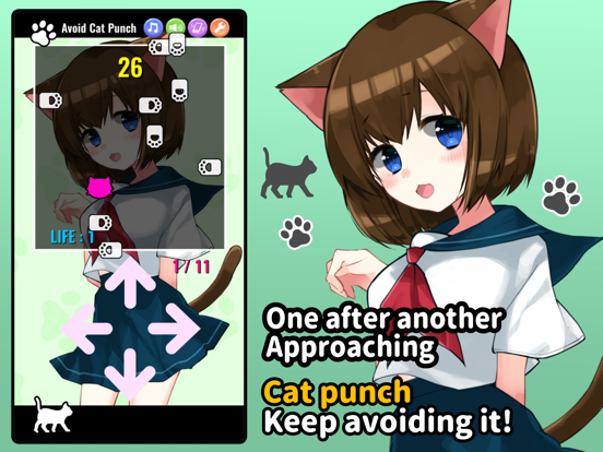 Screenshot #4 pour Avoid Cat Girl Punch!