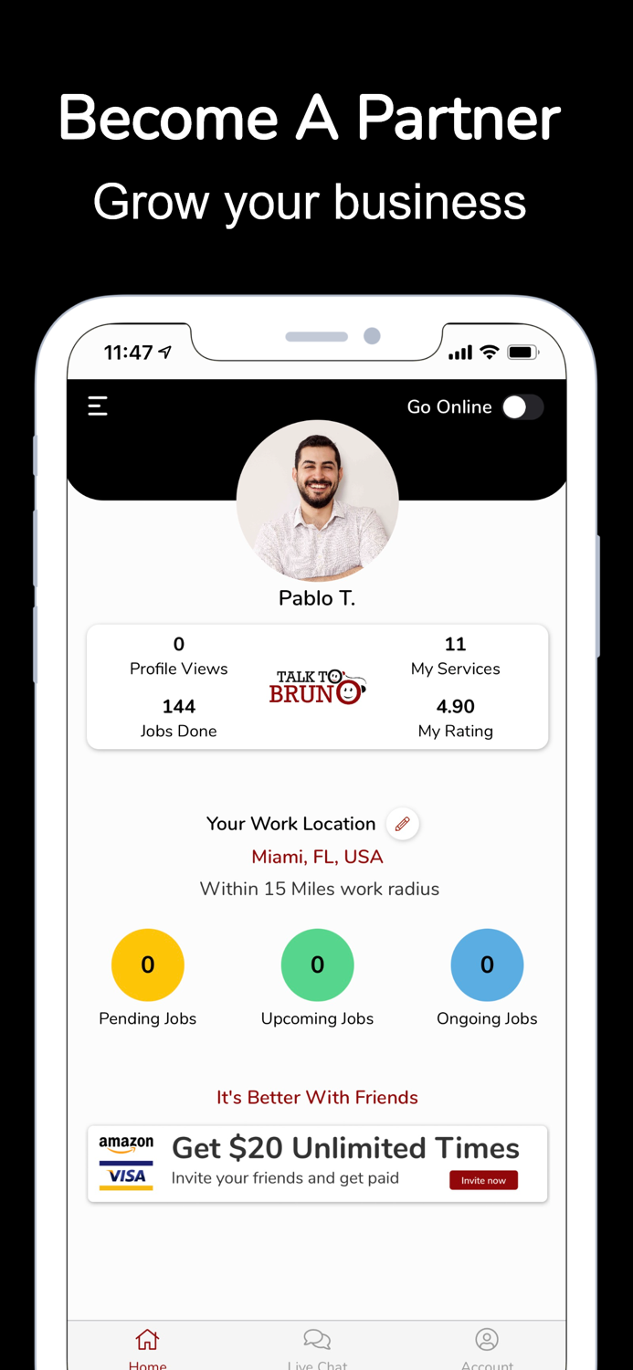 Talk To Bruno Book Local Pros