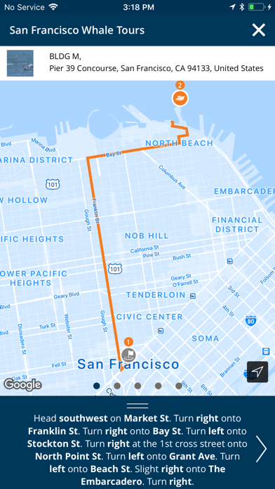 Fisherman's Wharf Trip Planner Screenshot