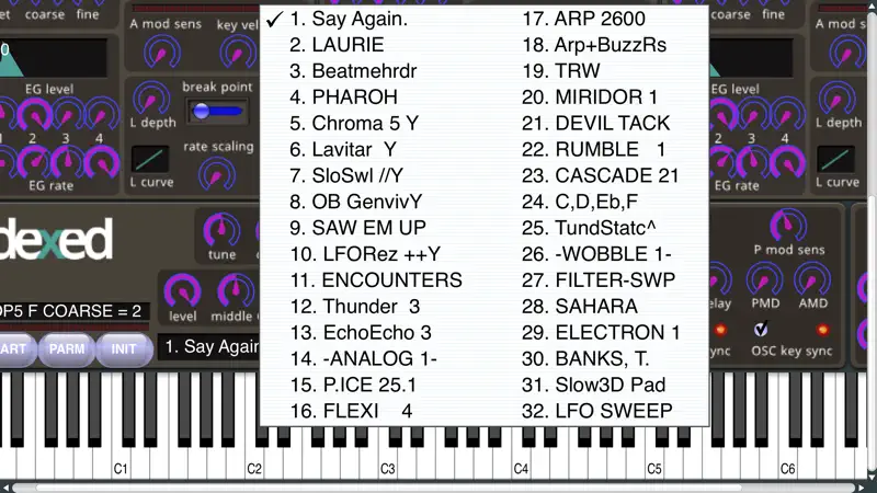 Dexed Synth screenshot 8 of 10