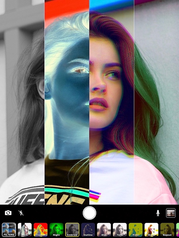 Glitch Video Effect - Live VHS iPad screenshot 4 - Photo & Video app