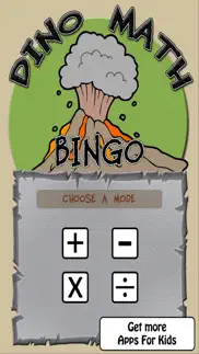 dino math bingo iphone screenshot 1