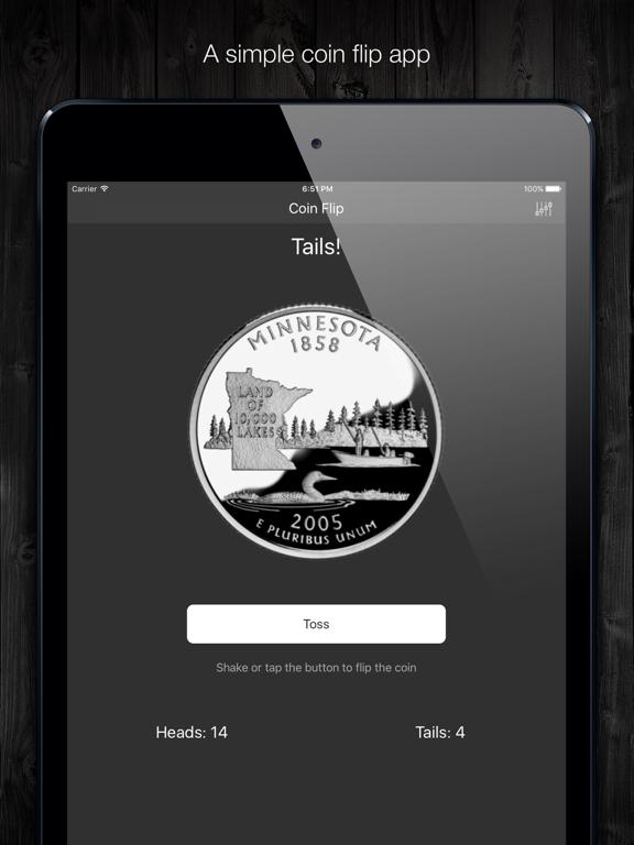 Screenshot #4 pour Coin Flip-Simple coin toss sim
