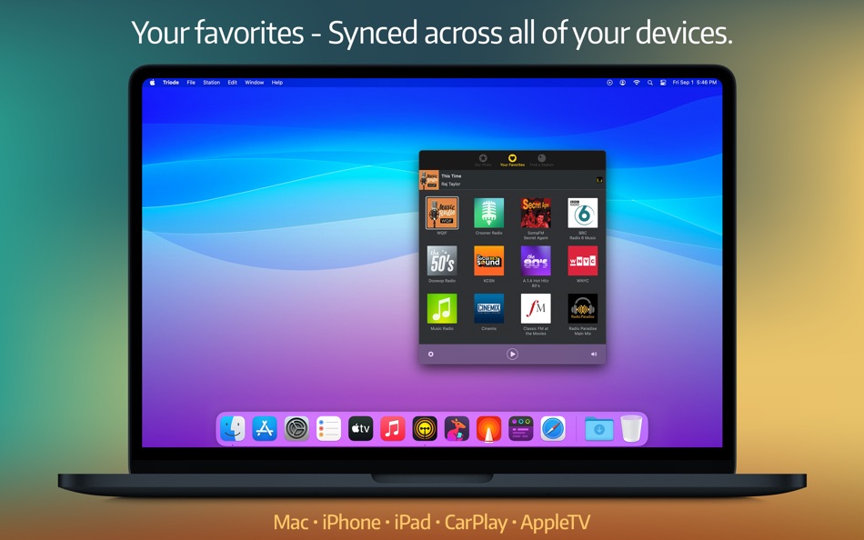 #2. Triode - Internet Radio (macOS) بواسطة: The Iconfactory