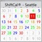 ShiftCal for Seattle Fire Department is a shift calendar with full support for debit days, which are displayed in an alternate color