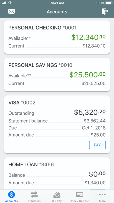 Black Hills FCU Mobile Banking Screenshot