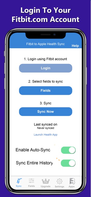 Fitbit to Apple Health Sync on the App Store