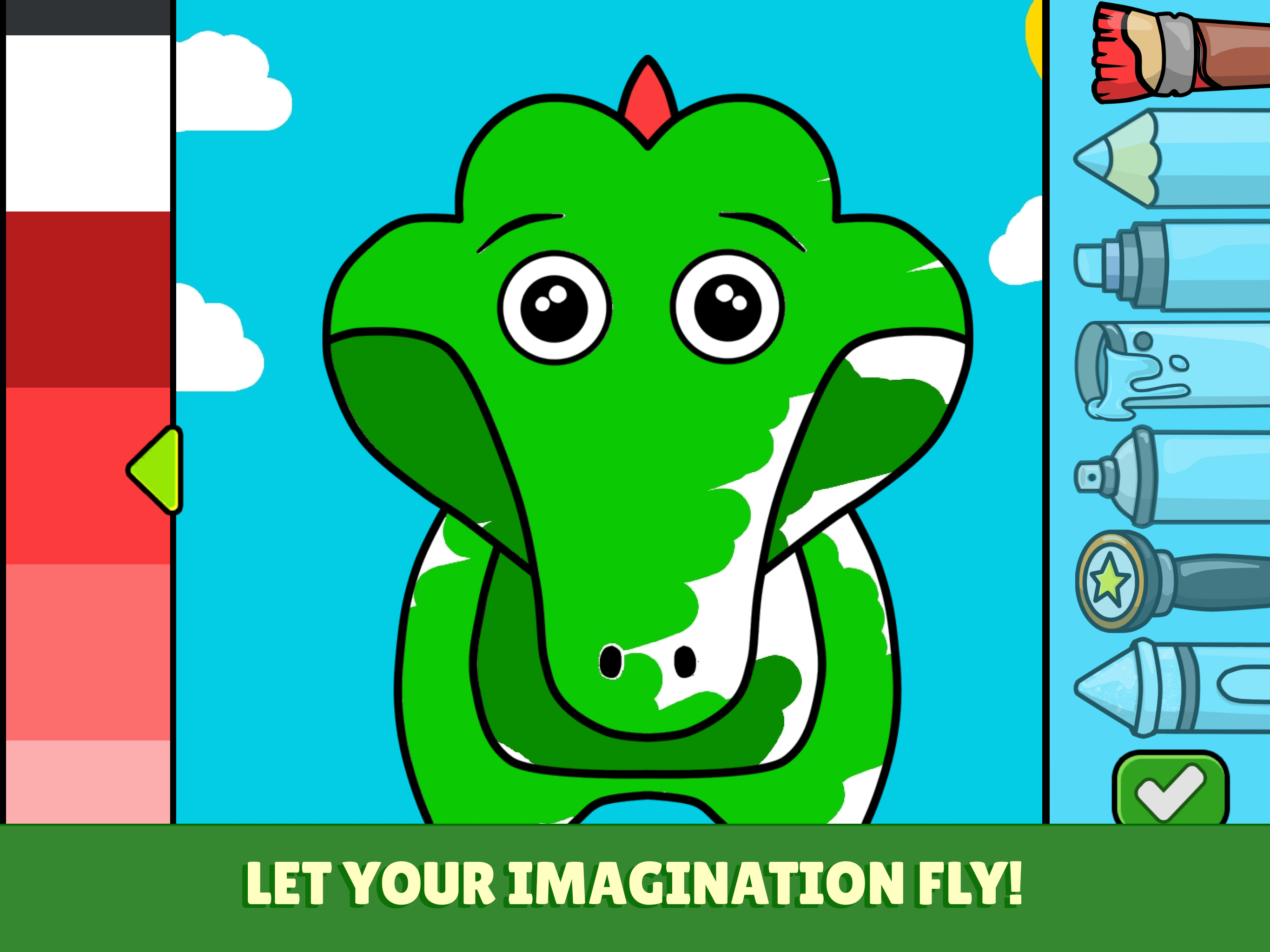 Colouring game kids toddlers