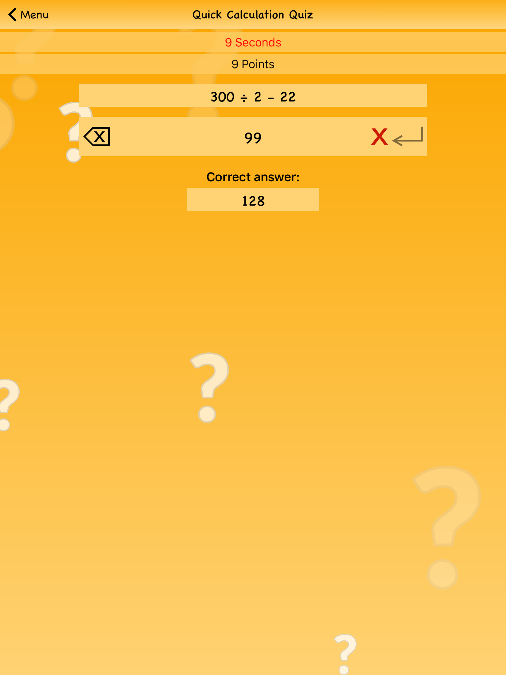 Quick Calculation Quiz screenshot 10