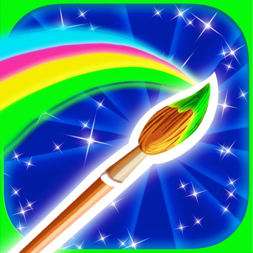 Paint Glow -glowing color draw icon