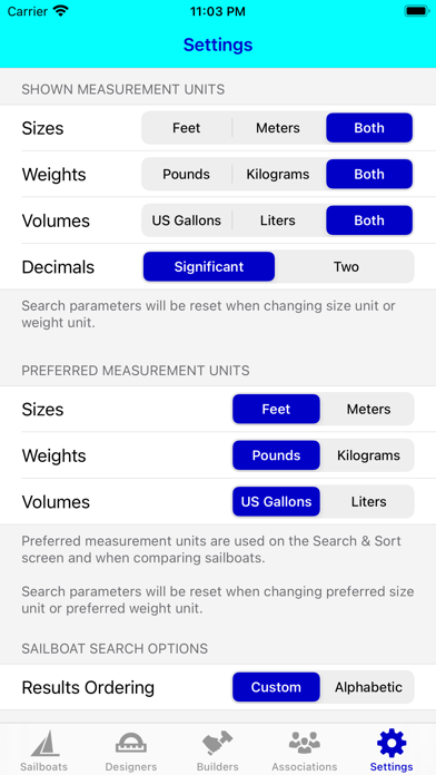 SailboatData Screenshot