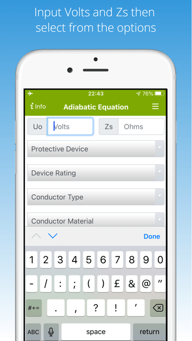 Adiabatic Equation Calculator Screenshot