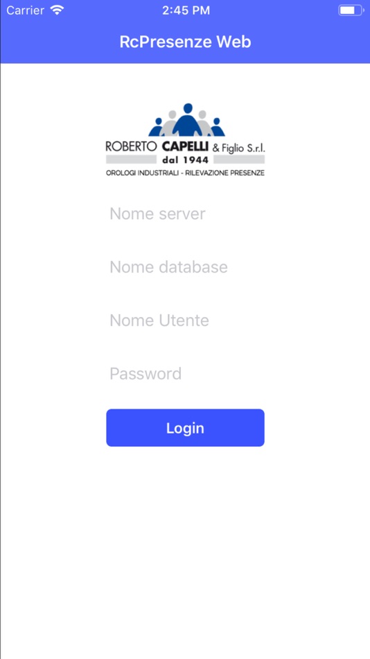 #1. RcPresenze Web (iOS) 来自: Capelli Roberto & Figlio srl