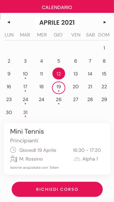 Tennis Padel Planner App Screenshot