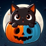 Download Halloween Black Cats Stickers app
