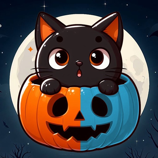 Halloween Black Cats Stickers icon