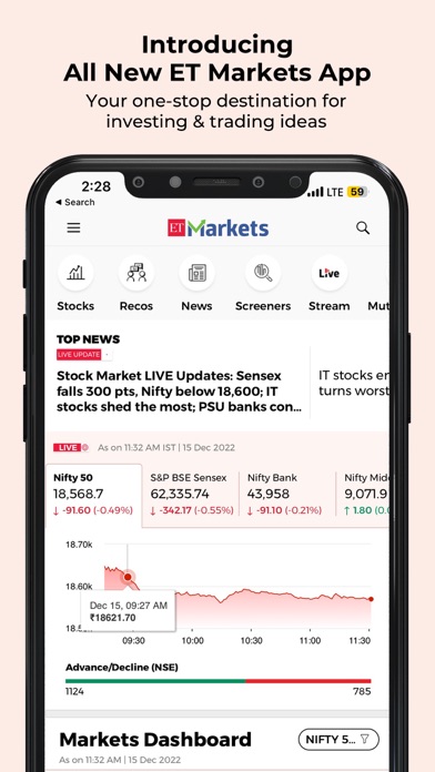 ET Markets Screenshot