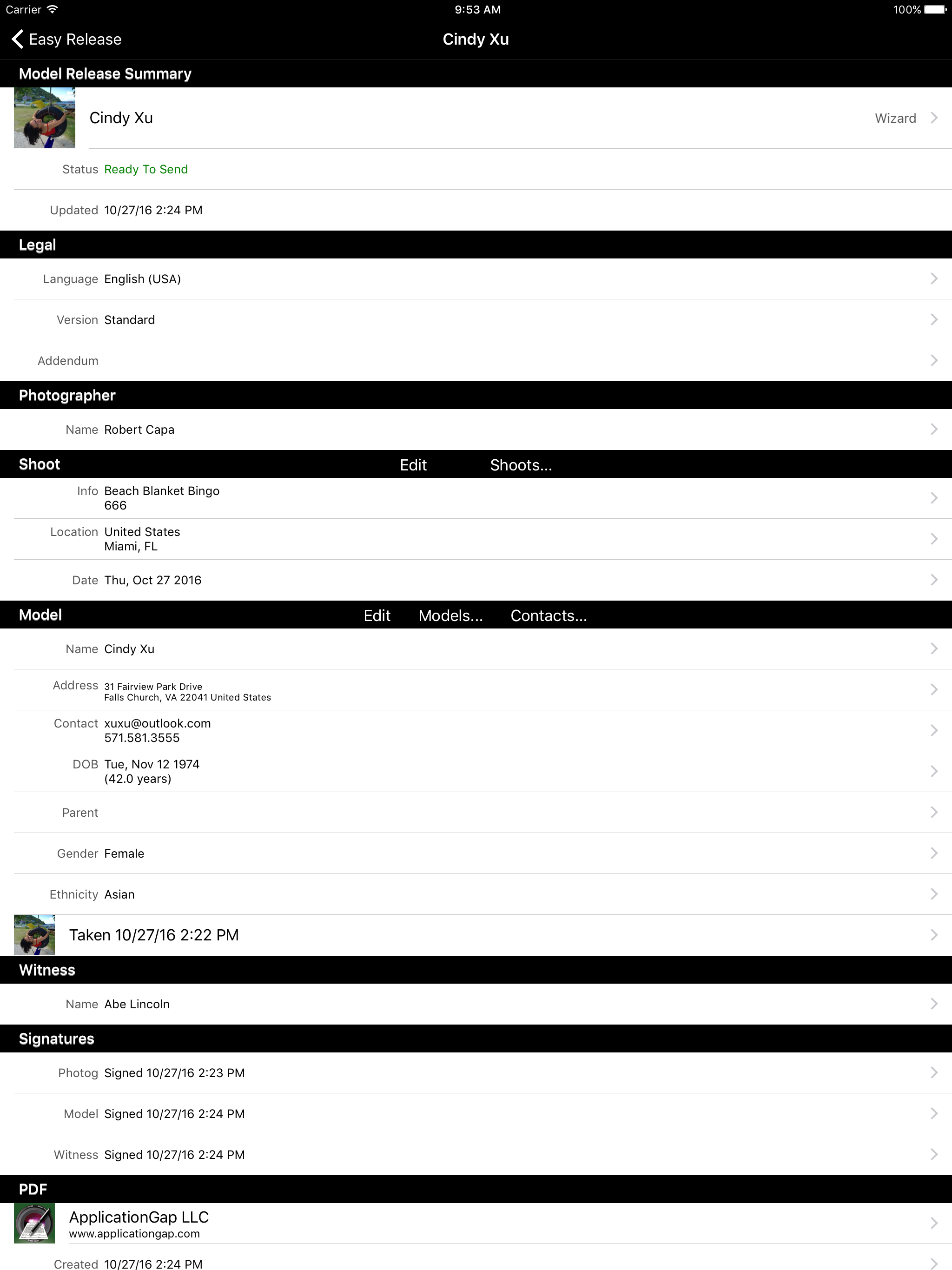 Easy Release - Model Releases