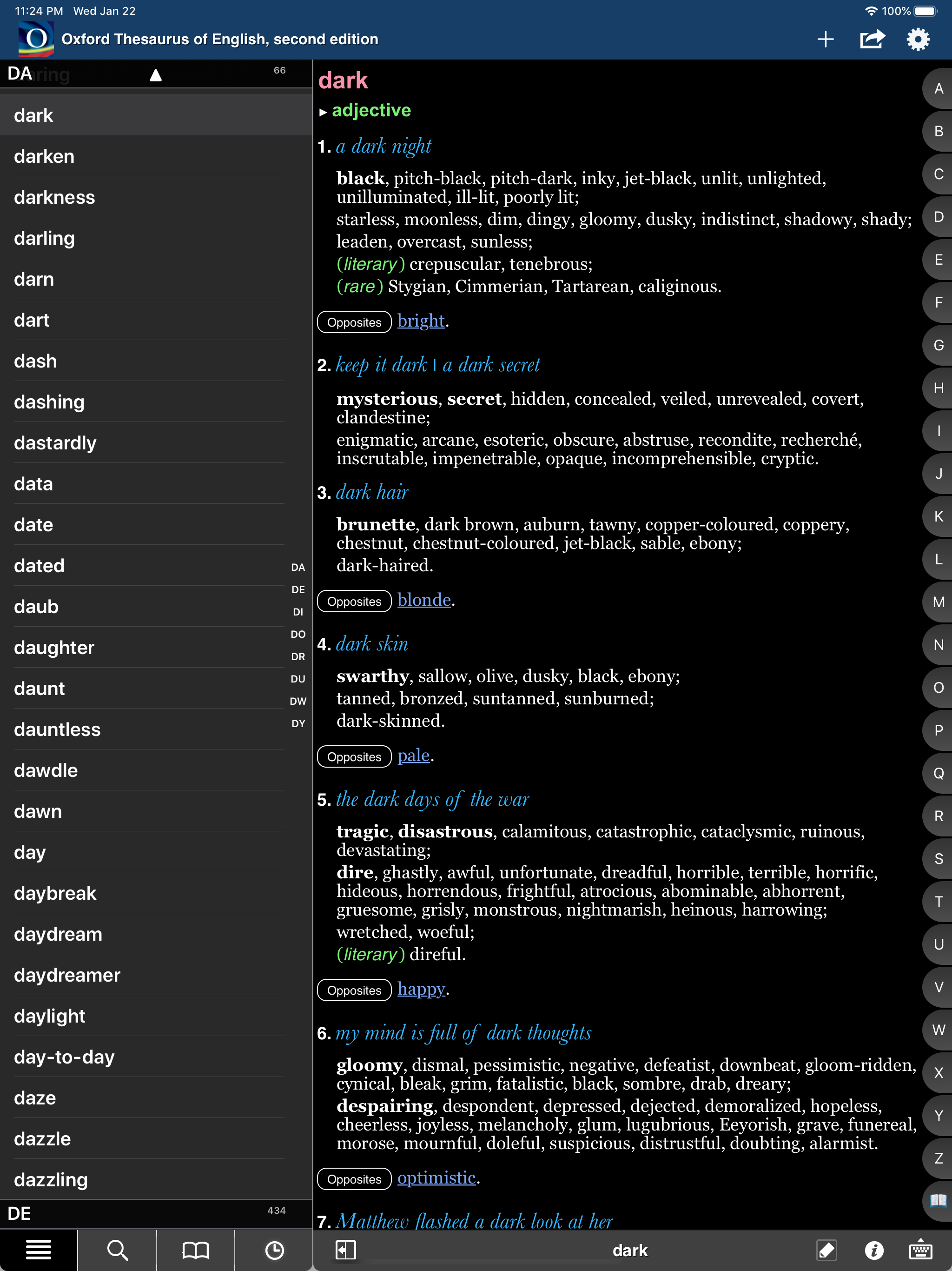 Oxford Thesaurus of English 2 screenshot 16