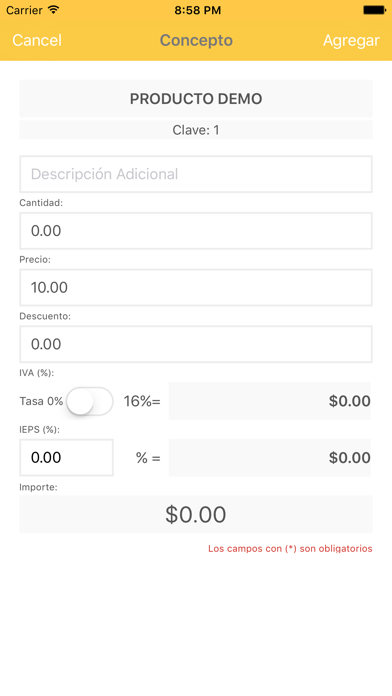 Factura Screenshot