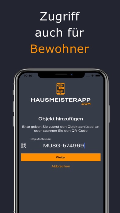 Hausmeisterapp.com Screenshot