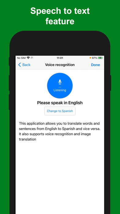 Spanish - English Translator+ Screenshot