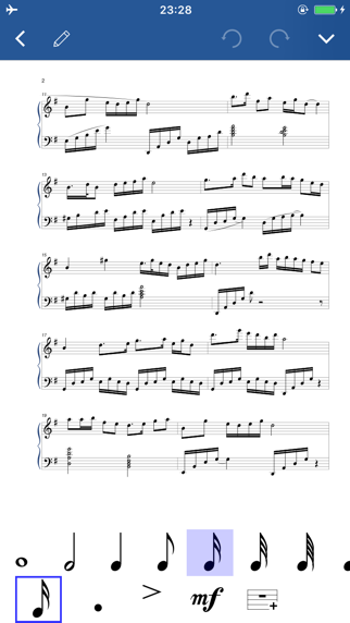 Screenshot #2 pour Notation Pad-Musique Partition