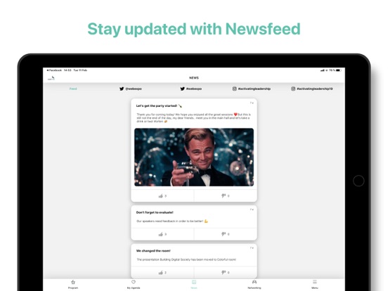 Eventee - Your Event Buddy iPad screenshot 4 - Productivity app
