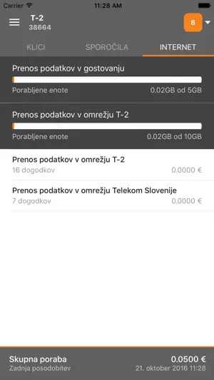 T-2 Poraba screenshot 2