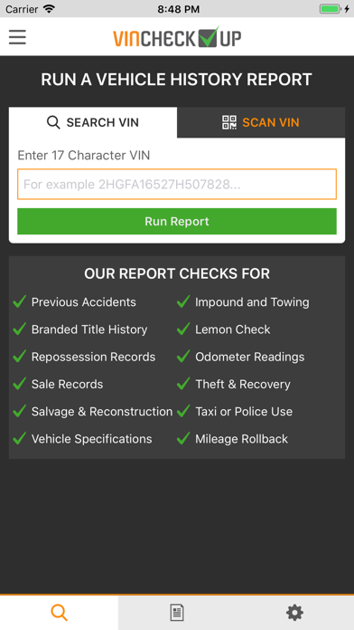 VinCheckUp Screenshot