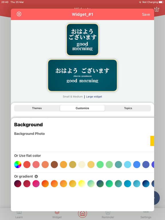 Screenshot #6 pour LangWid: Learn Japanese Easily