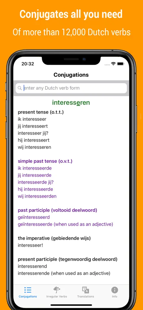 Dutch Verb Conjugations