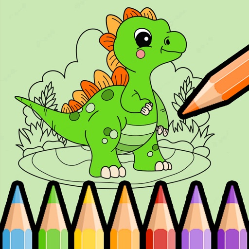 Lovely Dinosaurs Coloring Book icon