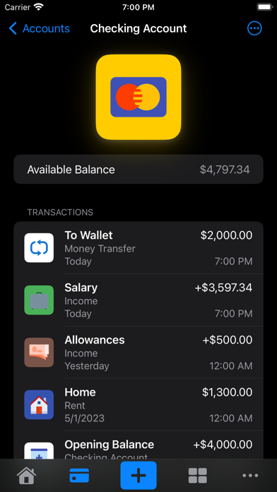 MoneyWatch: Spending Tracker Screenshot