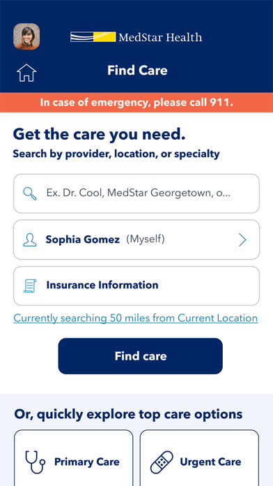 MedStar Health Screenshot