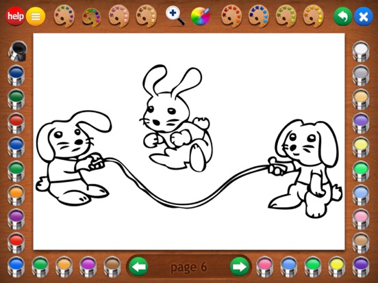 Silly Scenes Coloring Book iPad screenshot 5 - Games app
